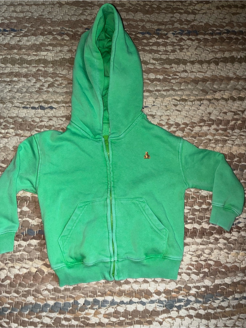 GAP Bright Green Kids Zip-Up Hoodie
